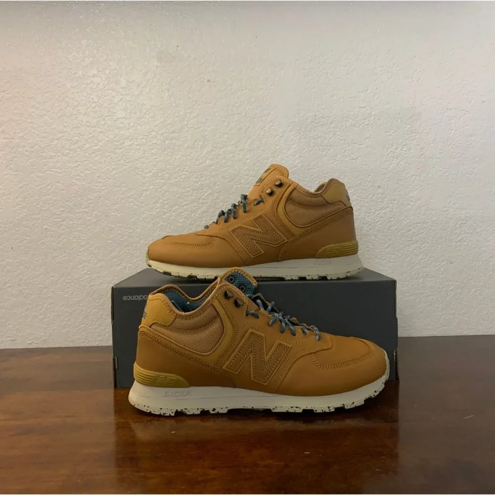 New Balance 574 Mid Leather Outdoor Hiking Sneakers MH574WTA Multiple Sizes